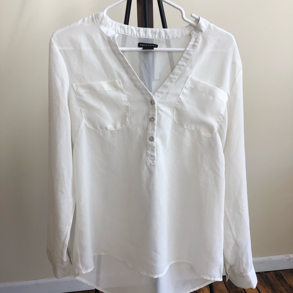 Sheer Blouse White